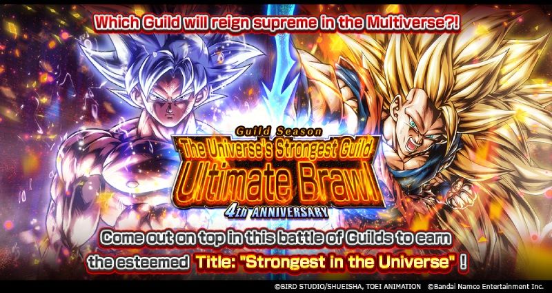 „The Universe’s Strongest Guild Ultimate Brawl 4th ANNIVERSARY“-Gildensaison in Dragon Ball Legends!